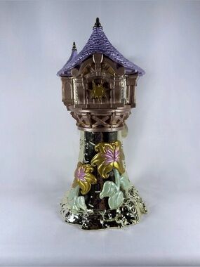 Bath & Body Works Rapunzel Tower Pedestal 3- Wick Candle Holder Disney Princess
